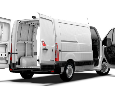 Vauxhall Movano Van L1H1 HQInterior 2021 3D Model