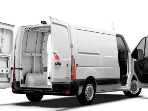 Vauxhall Movano Van L1H1 HQInterior 2021 3D Model