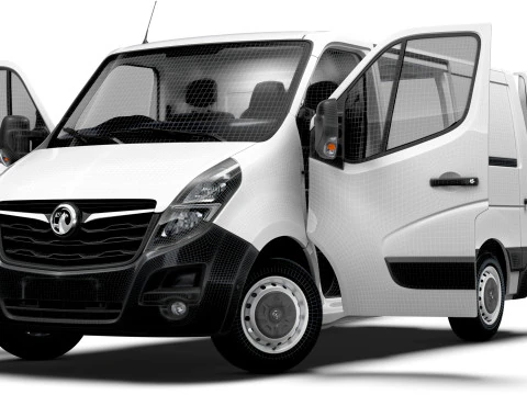 Vauxhall Movano Van L1H1 HQInterior 2021 3D Model