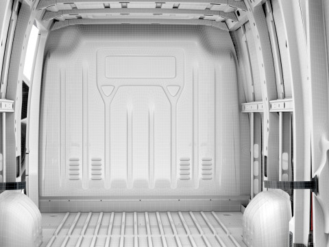 Vauxhall Movano Van L1H1 HQInterior 2021 3D Model