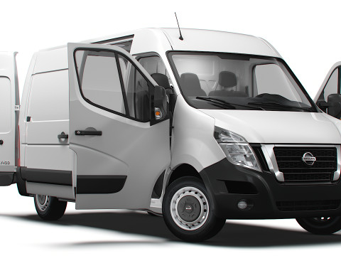 Nissan NV400 Van L1H2 HQ Interior 2021 3D Model