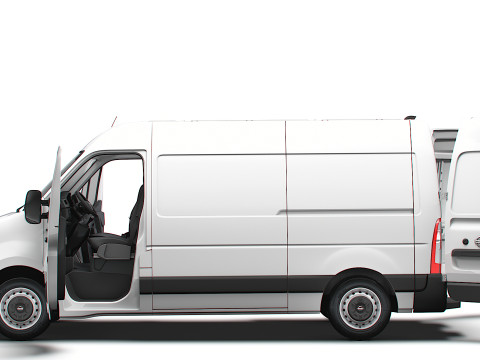 Nissan NV400 Van L1H2 HQ Interior 2021 3Dモデル