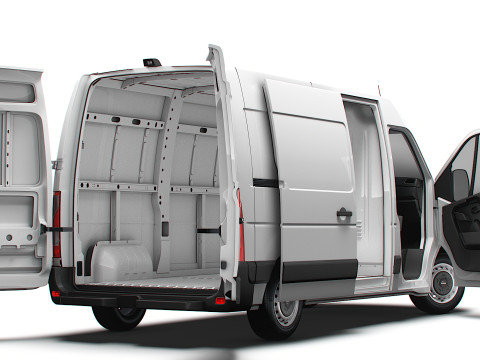 Nissan NV400 Van L1H2 HQ Interior 2021 3Dモデル