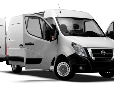 Nissan NV400 Van L1H2 HQ Interior 2021 3Dモデル