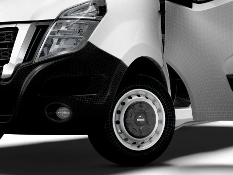 Wnętrze Nissana NV400 Van L1H2 HQ 2021 Model 3D