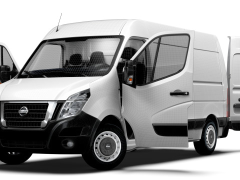 Nissan NV400 Van L1H2 HQ Interior 2021 3Dモデル