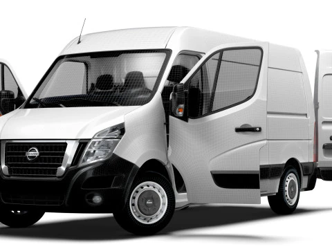 Wnętrze Nissana NV400 Van L1H2 HQ 2021 Model 3D