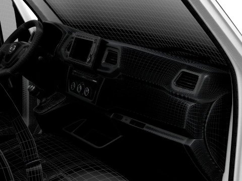 Wnętrze Nissana NV400 Van L1H2 HQ 2021 Model 3D