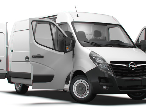 Opel Movano Van L1H2 HQ Interior 2021 3D Model