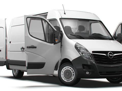 Opel Movano Van L1H2 HQ Interior 2021 Modelo 3D