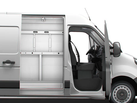 Opel Movano Van L1H2 HQ Interior 2021 3D Model