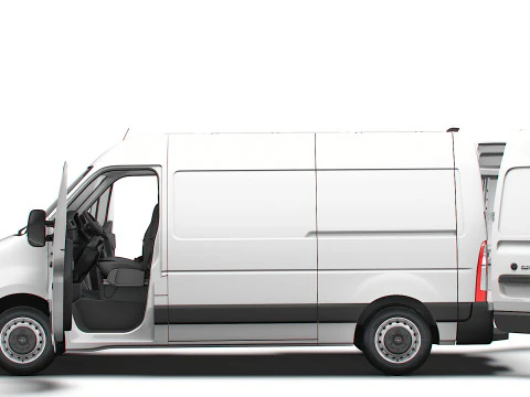 Opel Movano Van L1H2 HQ Interior 2021 3D Model