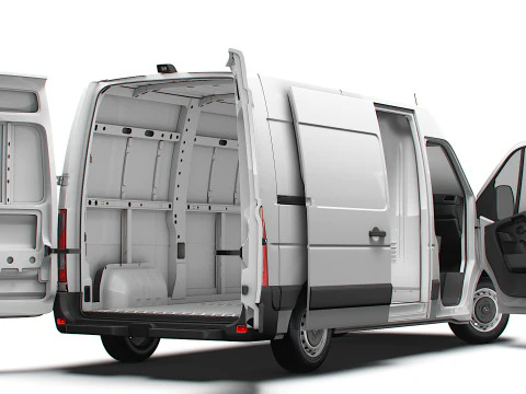 Opel Movano Van L1H2 HQ Interior 2021 3D Model