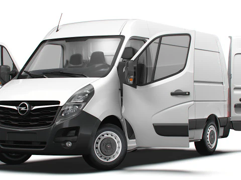 Opel Movano Van L1H2 HQ Interior 2021 3D Model