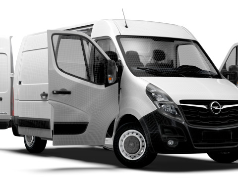 Opel Movano Van L1H2 HQ Interior 2021 3D Модель