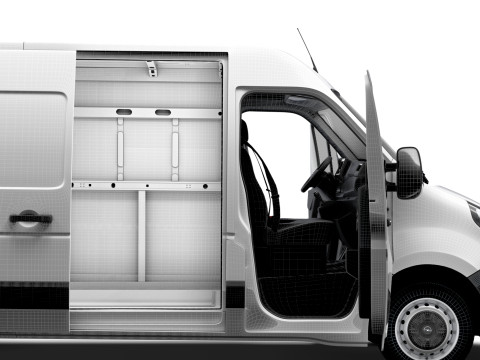 Opel Movano Van L1H2 HQ Interior 2021 3D Модель