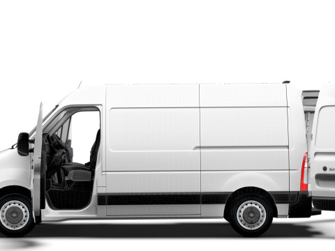 Opel Movano Van L1H2 HQ Interior 2021 3D Модель