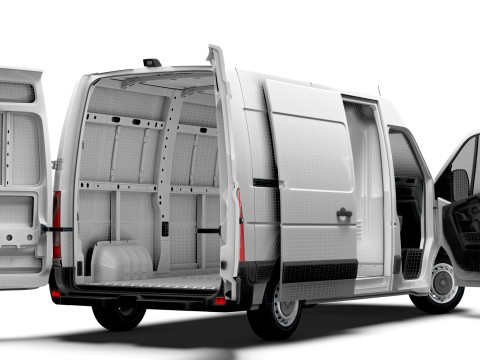 Opel Movano Van L1H2 HQ Interior 2021 3D Модель