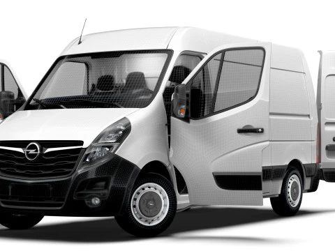 Opel Movano Van L1H2 HQ Interior 2021 3D Model