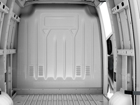 Opel Movano Van L1H2 HQ Interior 2021 3D Model