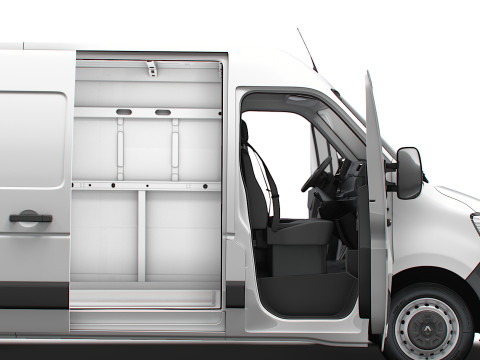 Renault Master Van L1H2 HQInterior 2023 3D 模型