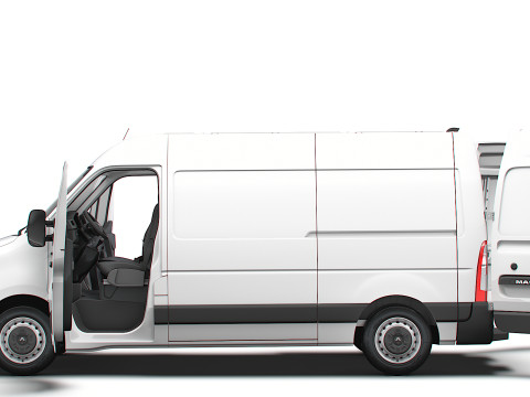 Renault Master Van L1H2 HQInterior 2023 3D 模型
