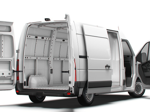 Renault Master Van L1H2 HQInterior 2023 3D 模型