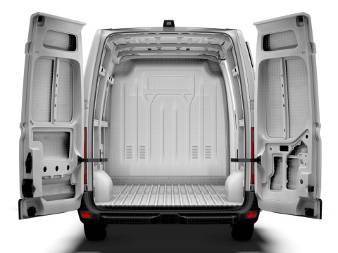 Renault Master Van L1H2 HQInterior 2023 3D 模型