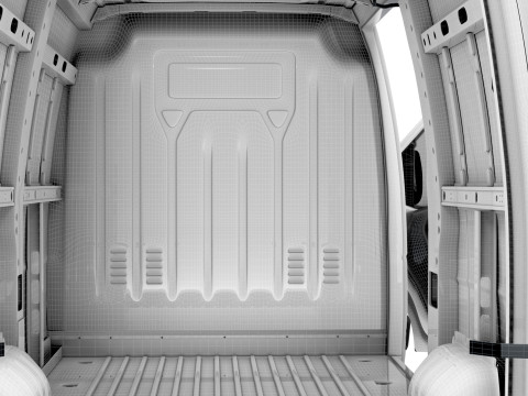 Renault Master Van L1H2 HQInterior 2023 3D 模型