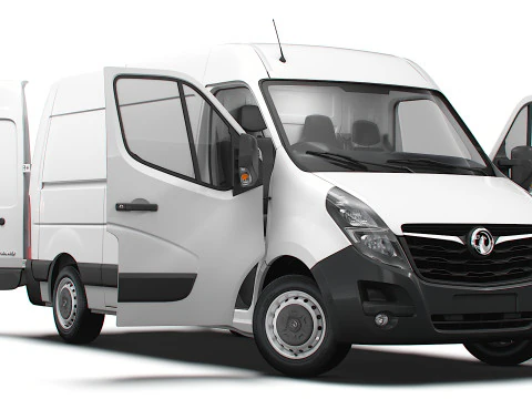 Vauxhall Movano Van L1H2 HQInterior 2021 Model 3D