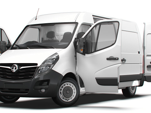 Vauxhall Movano Van L1H2 HQInterior 2021 Model 3D