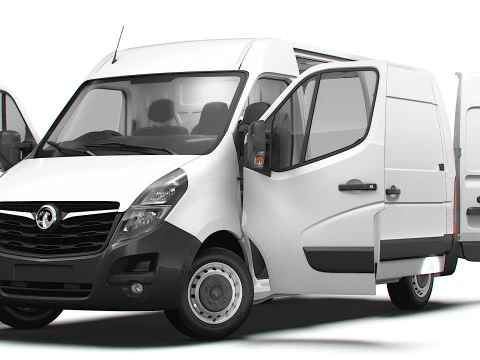 Vauxhall Movano Van L1H2 HQInterior 2021 3D Model