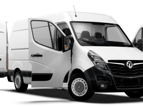 Vauxhall Movano Van L1H2 HQInterior 2021 Model 3D