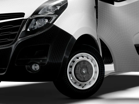 Vauxhall Movano Van L1H2 HQInterior 2021 3D Model
