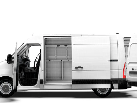 Vauxhall Movano Van L1H2 HQInterior 2021 3D Model