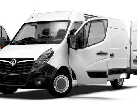 Vauxhall Movano Van L1H2 HQInterior 2021 Model 3D