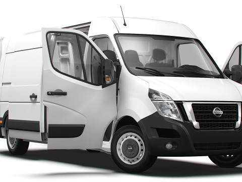 Nissan NV400 Van L3H2 HQ Interior 2021 3Dモデル