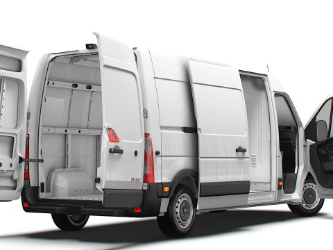 Nissan NV400 Van L3H2 HQ Interior 2021 3D Model
