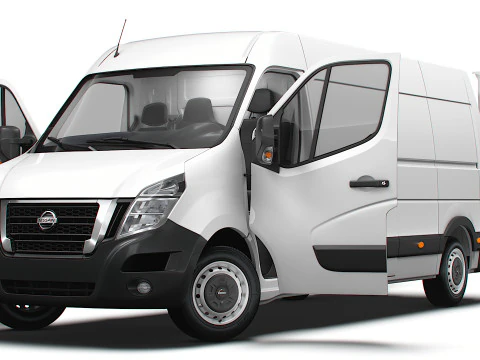 Nissan NV400 Van L3H2 HQ Interior 2021 3D Model