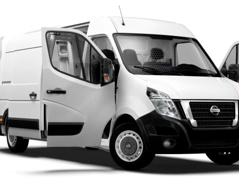 Nissan NV400 Van L3H2 HQ Interior 2021 3D Model