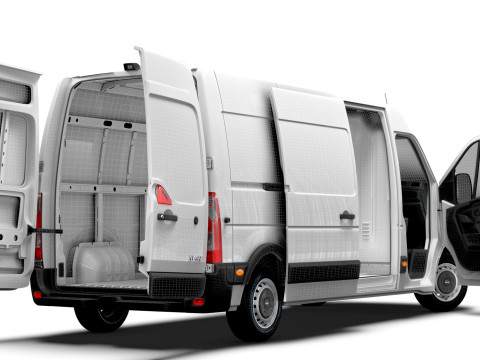 Nissan NV400 Van L3H2 HQ Interior 2021 Modelo 3D
