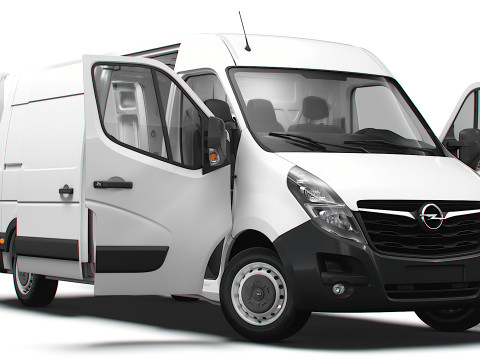 Opel Movano Van L3H2 HQ Interior 2021 3D Model