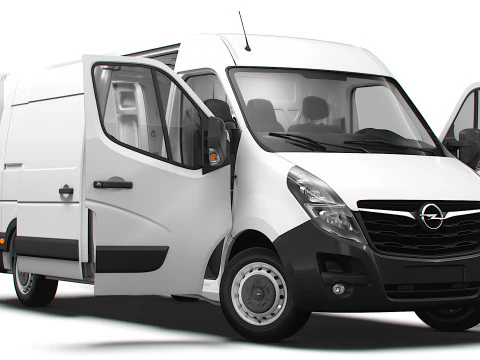 Opel Movano Van L3H2 HQ Interior 2021 Modelo 3D