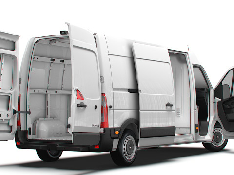 Opel Movano Van L3H2 HQ Interior 2021 3D Model