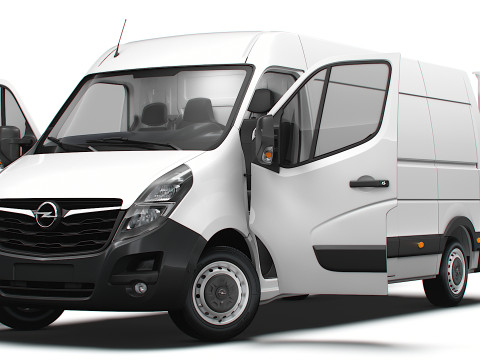 Opel Movano Van L3H2 HQ Interior 2021 3D Model