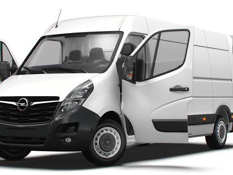 Opel Movano Van L3H2 HQ Interior 2021 3D Model