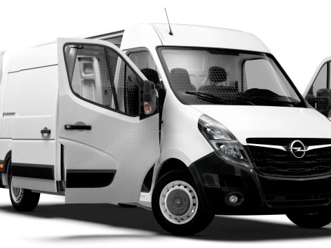 Opel Movano Van L3H2 HQ Interior 2021 3D Model