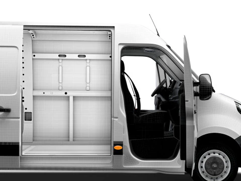 Opel Movano Van L3H2 HQ Interior 2021 3D Model
