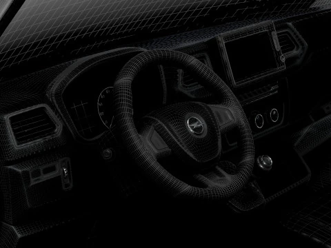 Opel Movano Van L3H2 HQ Interior 2021 3D Model