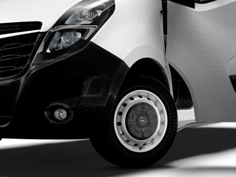 Opel Movano Van L3H2 HQ Interior 2021 3D Model